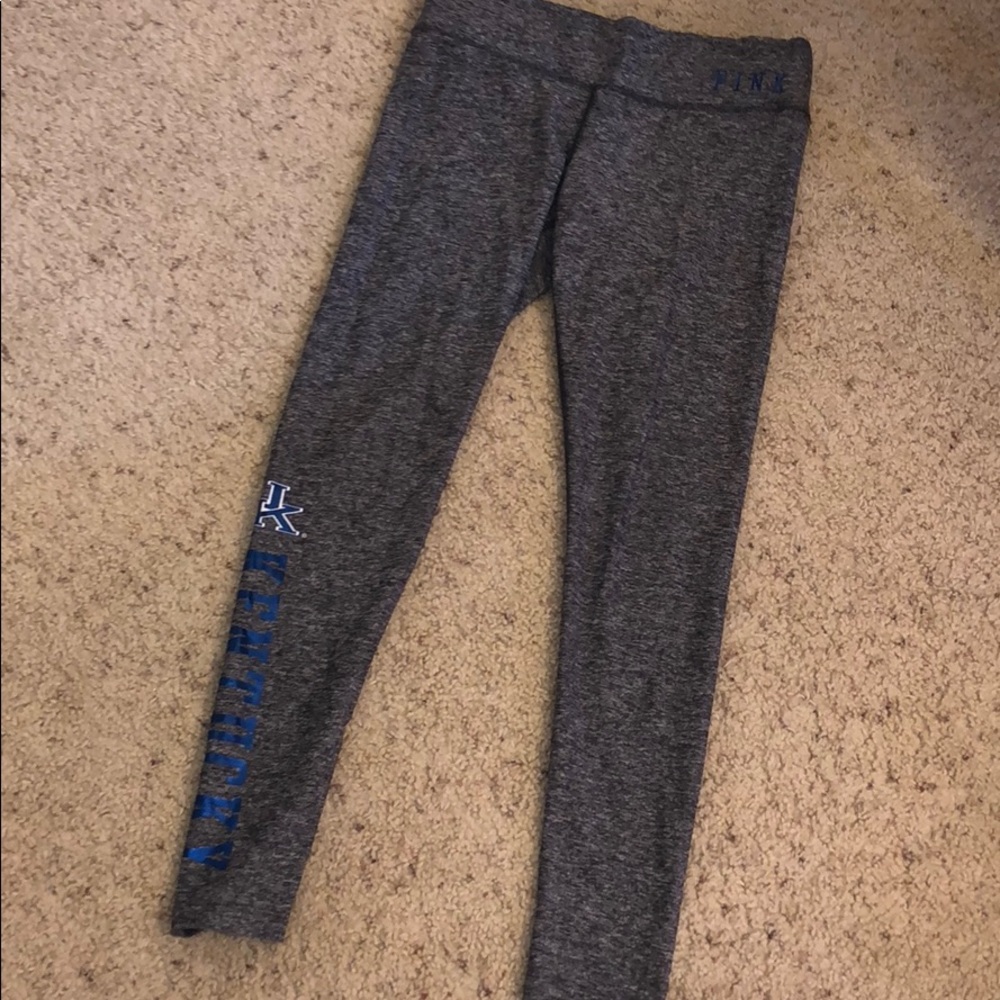 University Of Kentucky Dark Grey PINK leggings